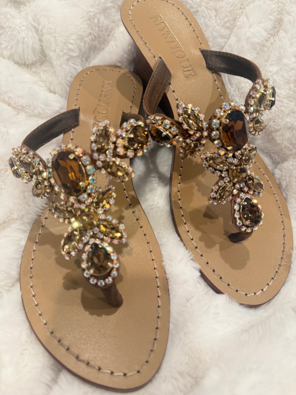 ✨Mystique Boca Raton Crystal Sandals✨